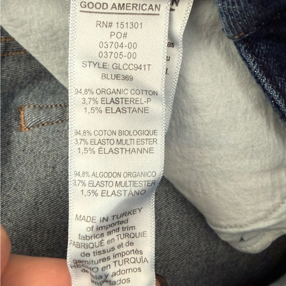 Good American Good Legs Crossover Jeans Women’s Size 16 Skinny High Waist - Picture 8 of 11